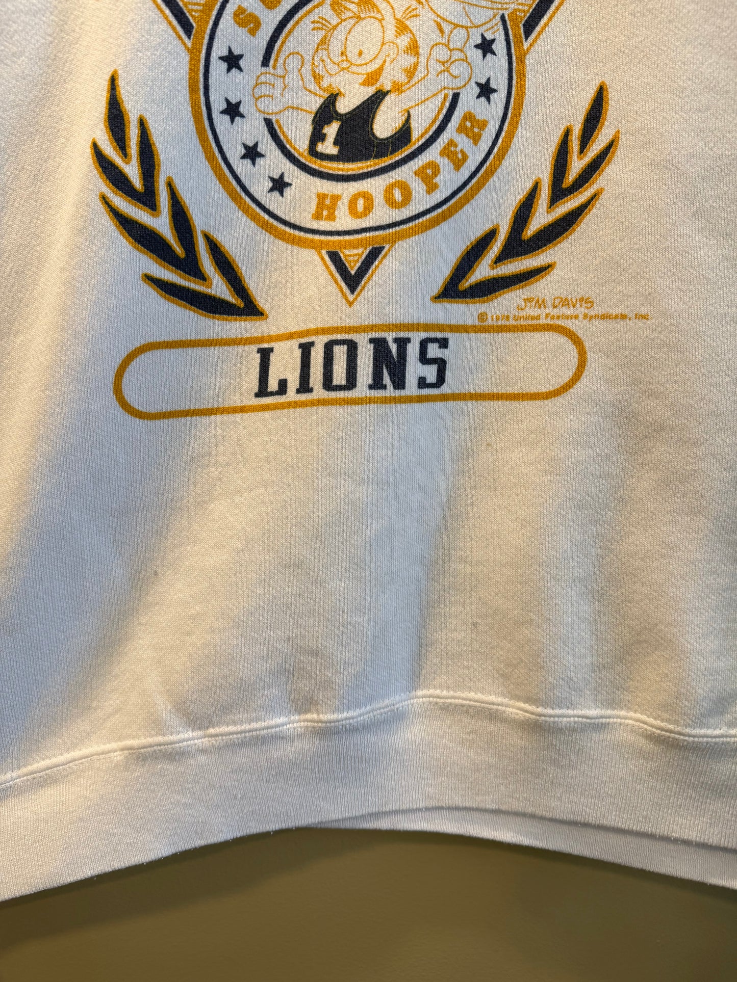 Vintage Dowling Lions Garfield Boxy Crewneck Sweatshirt- L