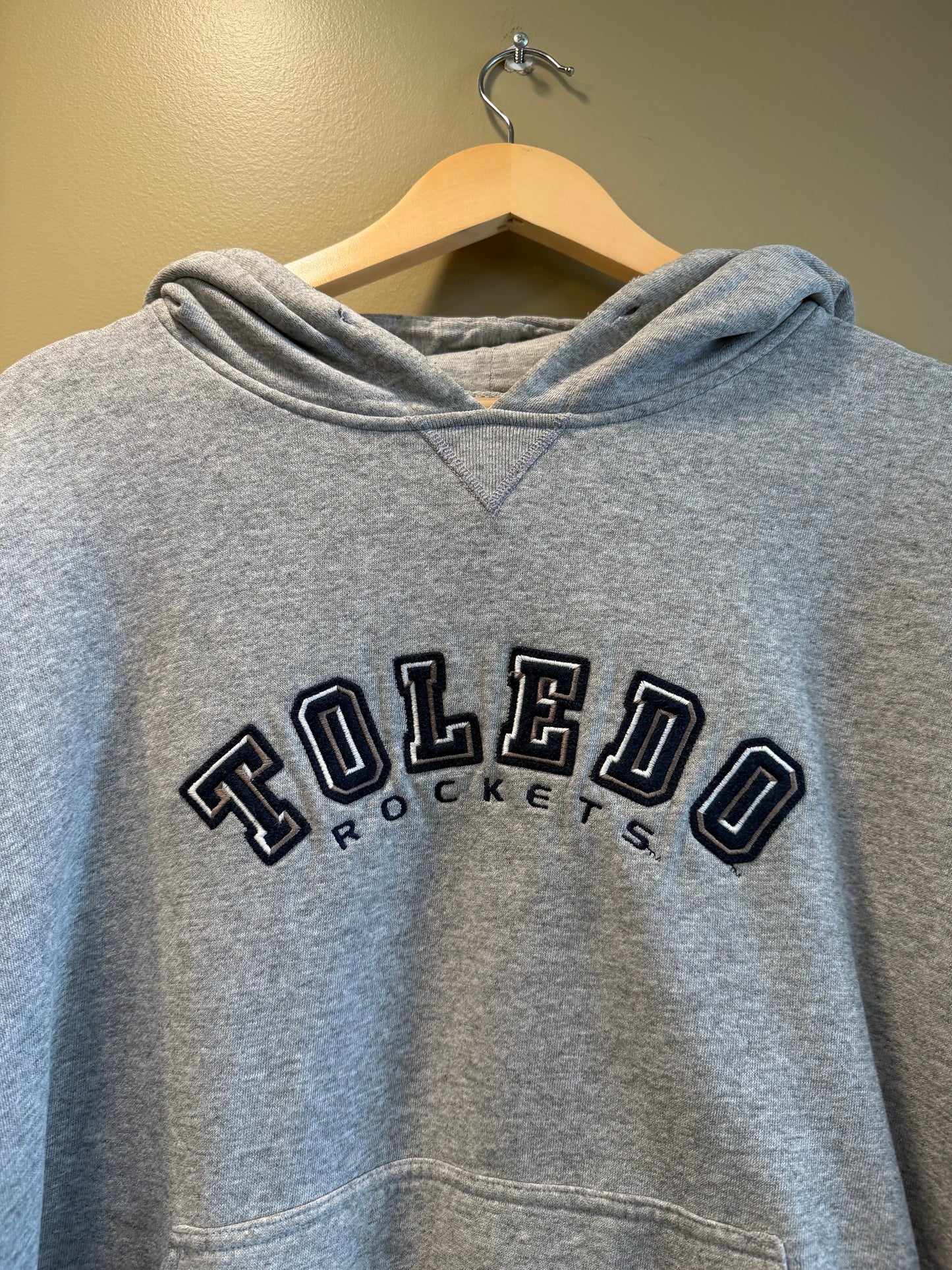 Vintage University of Toledo Rockets Hoodie Sweatshirt- XL