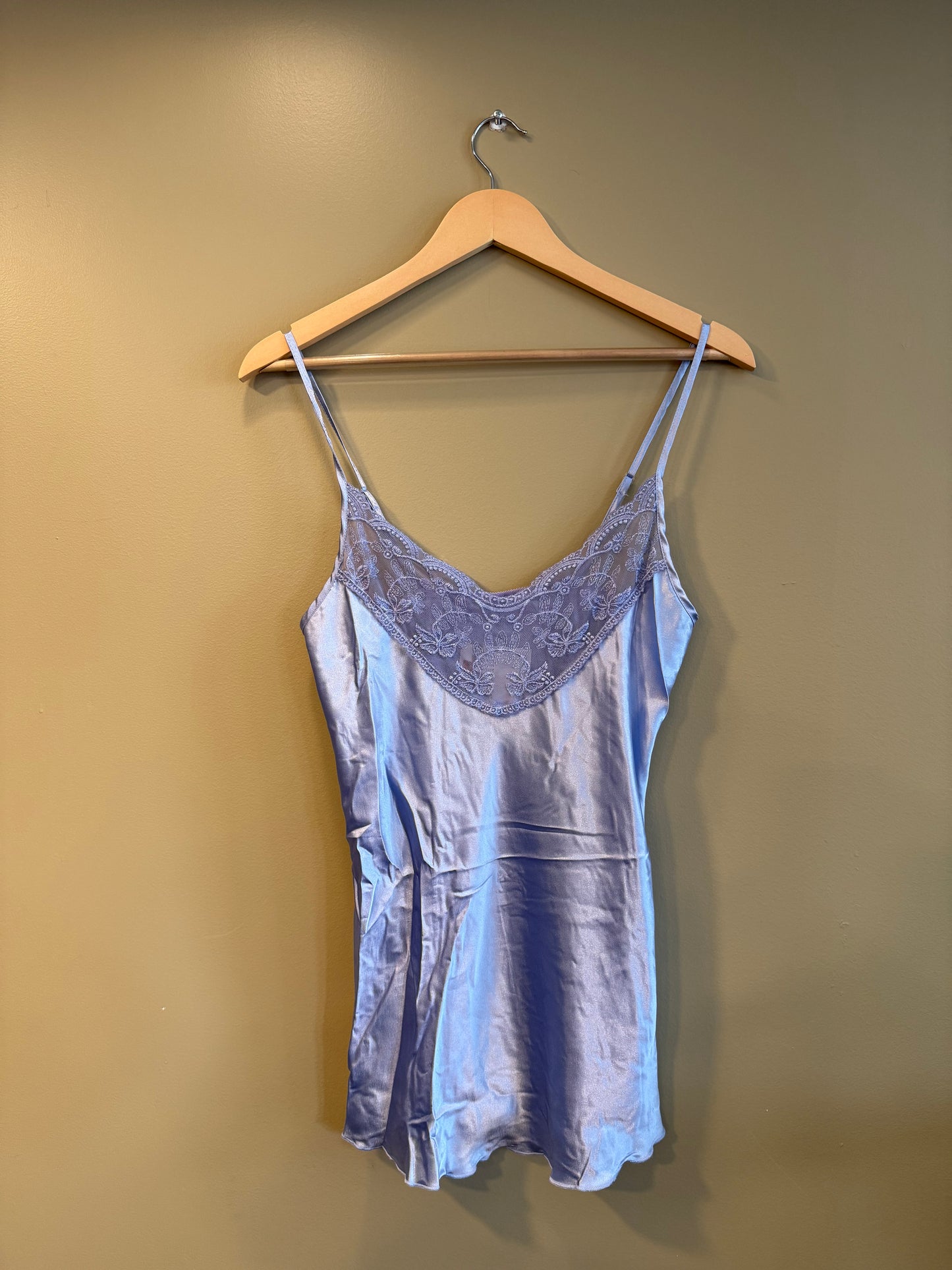 Vintage Lavender Purple Lingerie Lace Top- M