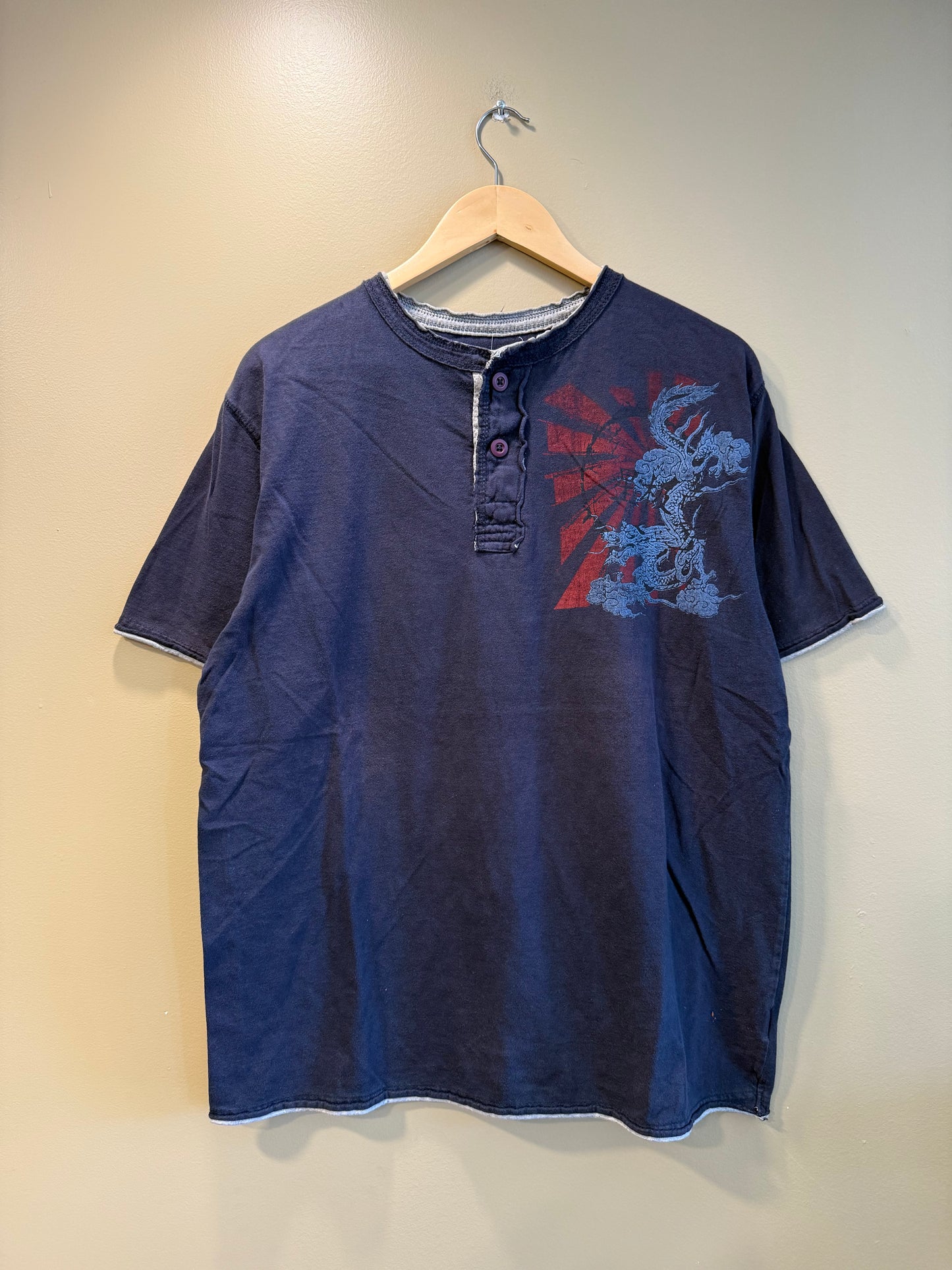 Vintage Route 66 Japanese Artwork T-Shirt- L