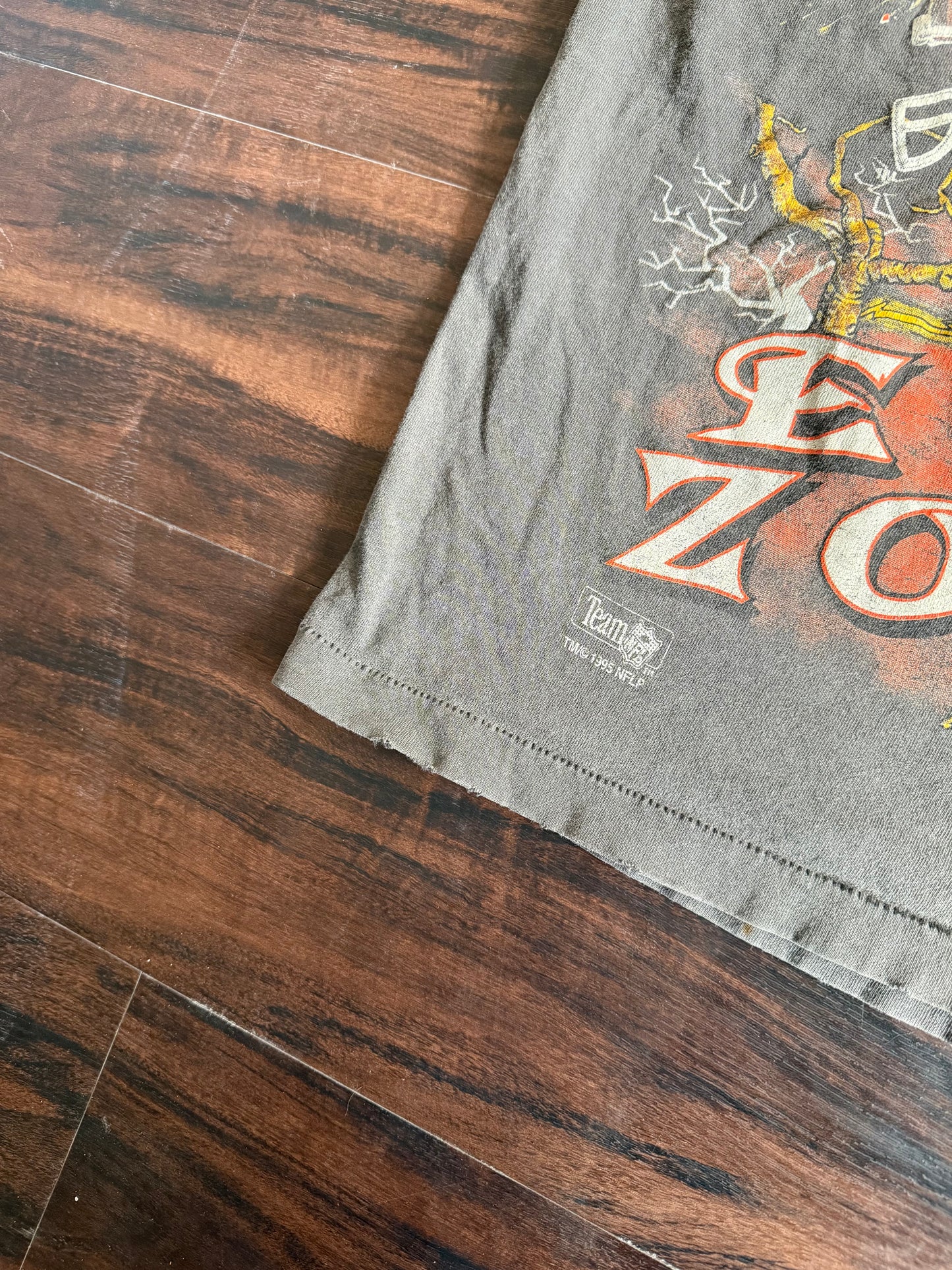Vintage Cleveland Browns End Zone Magic Johnson Faded Black T-Shirt- S