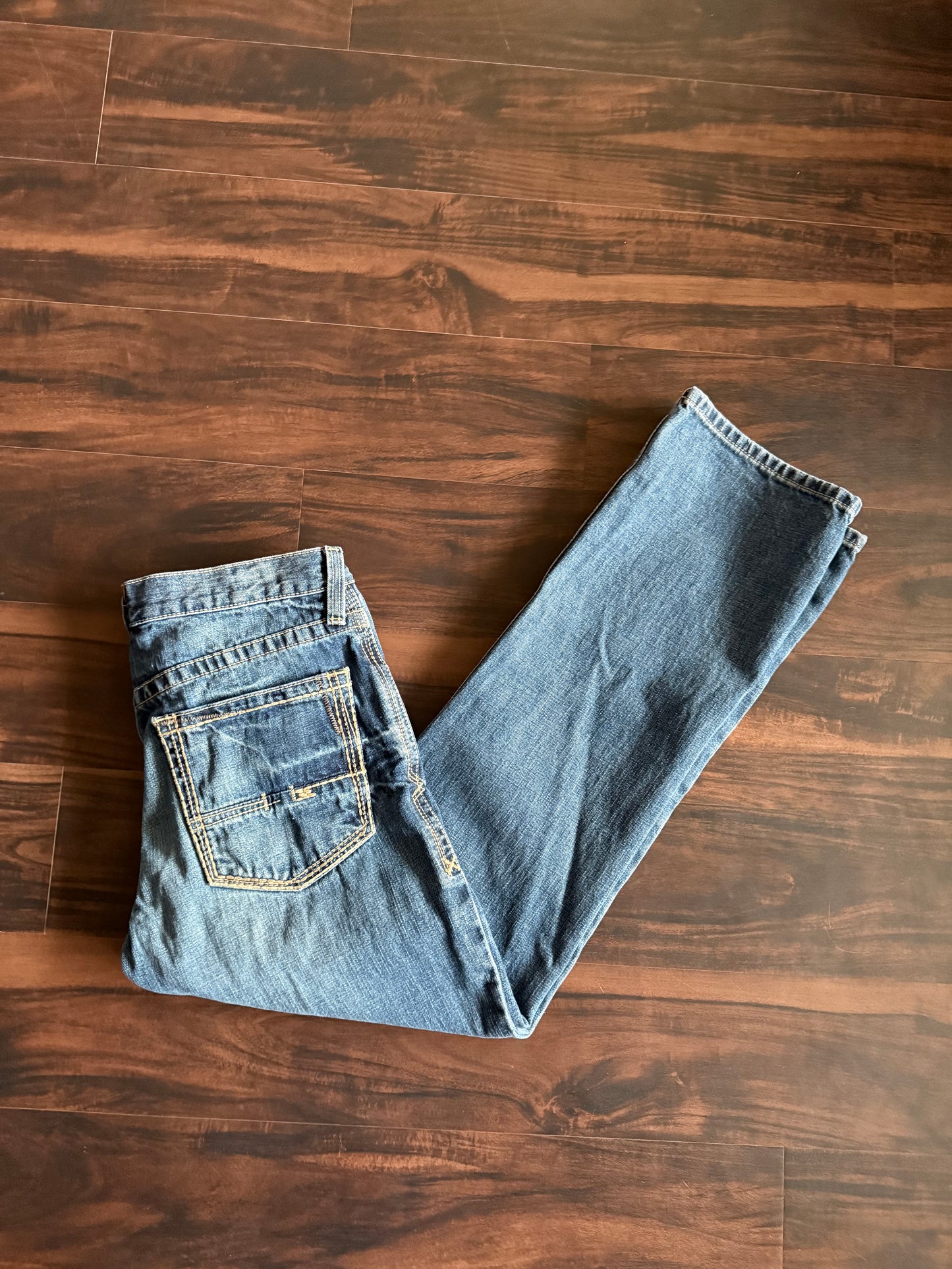 Vintage Ariat Light Wash Embroidered Denim Jeans- 32x33
