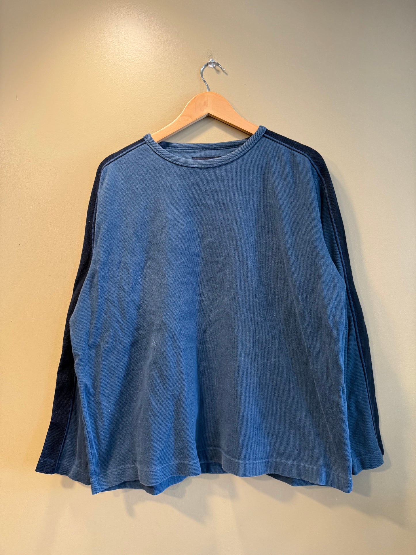 Vintage Y2K Point Zero Blue Long Sleeve T-Shirt- M/L