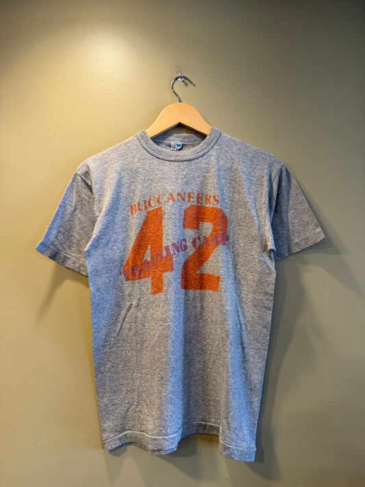 Vintage Champion Tampa Bay Buccaneers Gray Training Camp T-Shirt- M