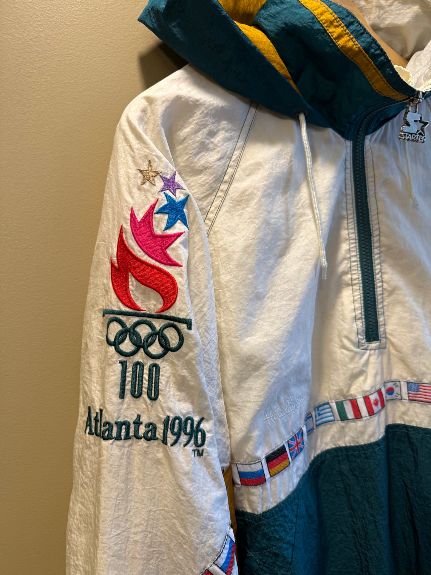 Vintage Starter 1996 Atlanta Olympics Anorak Windbreaker Jacket- L/XL