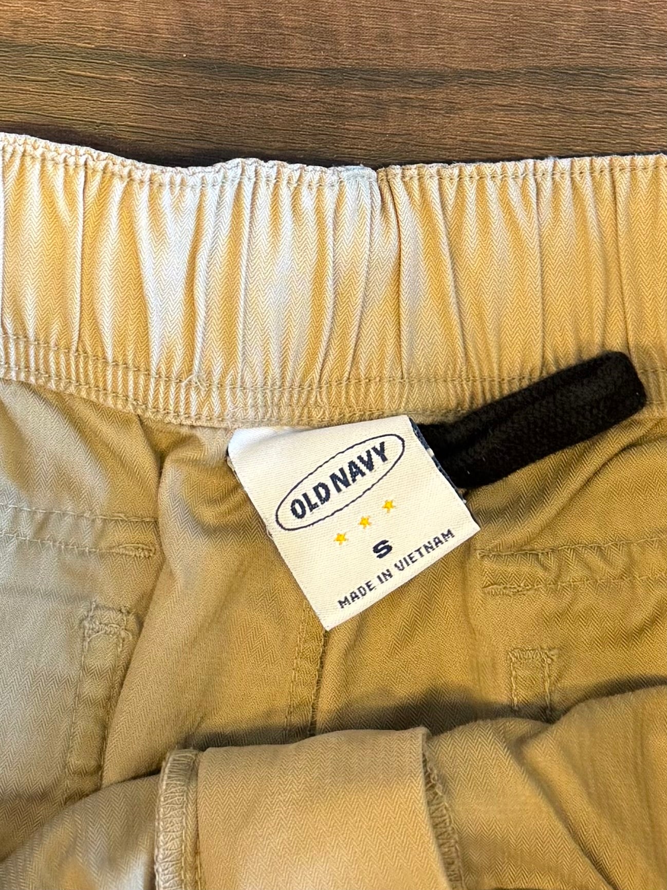 Vintage Old Navy Belted Tan Athletic Shorts- 28