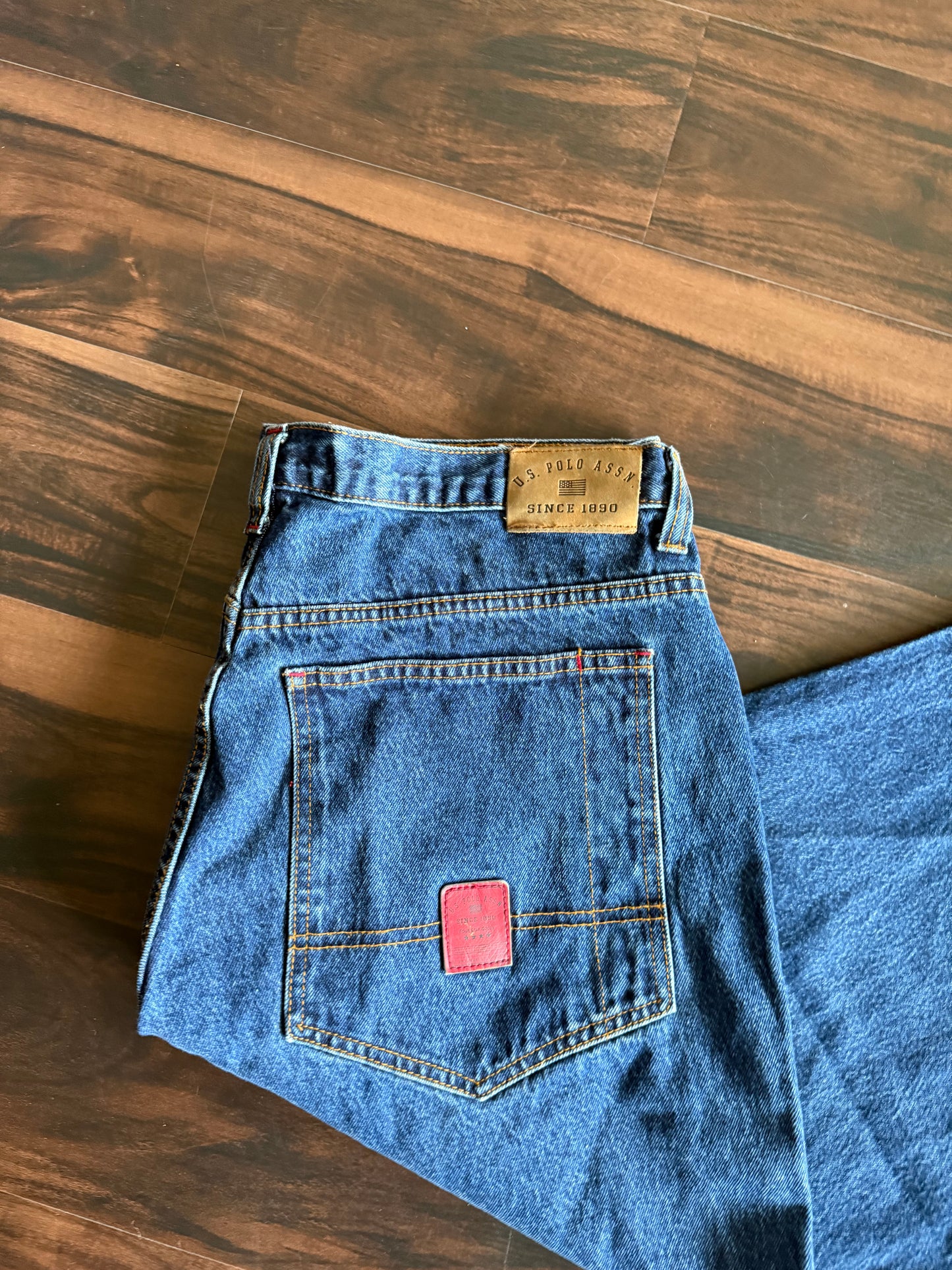 Vintage Y2K US Polo Association Baggy Carpenter Denim Jeans- 40x32