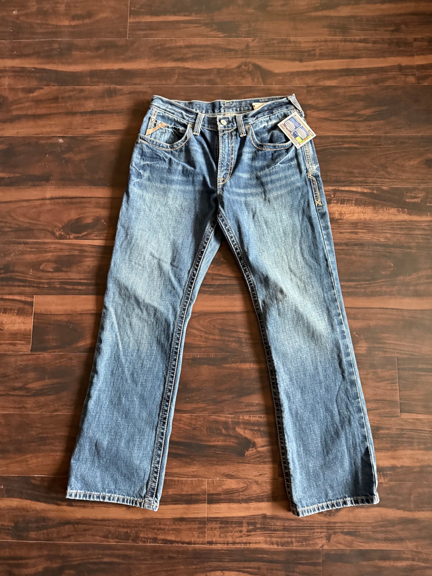 Vintage Ariat Light Wash Embroidered Denim Jeans- 32x33