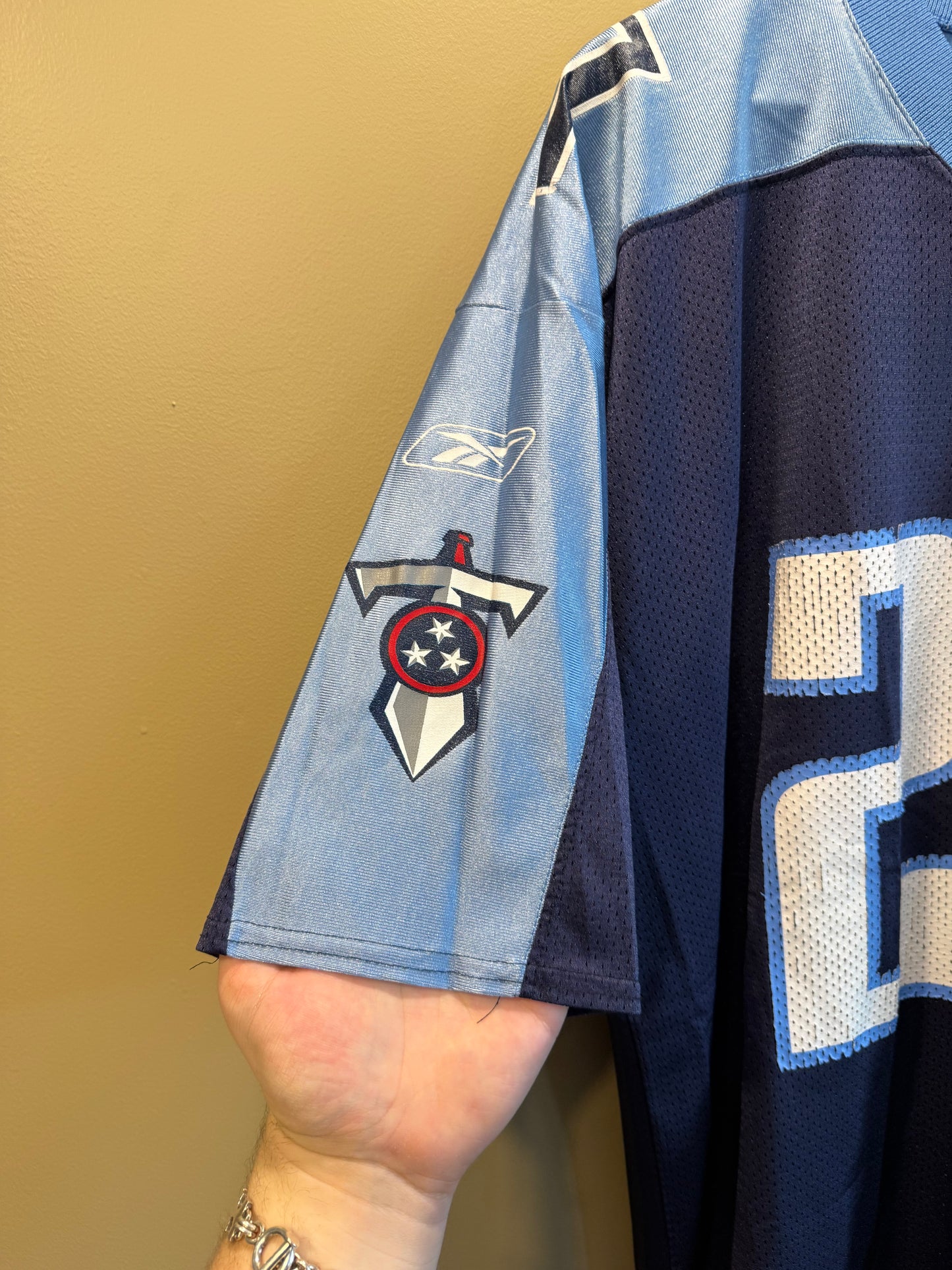 Vintage Tennessee Titans Eddie George Blue NFL Jersey- XXL