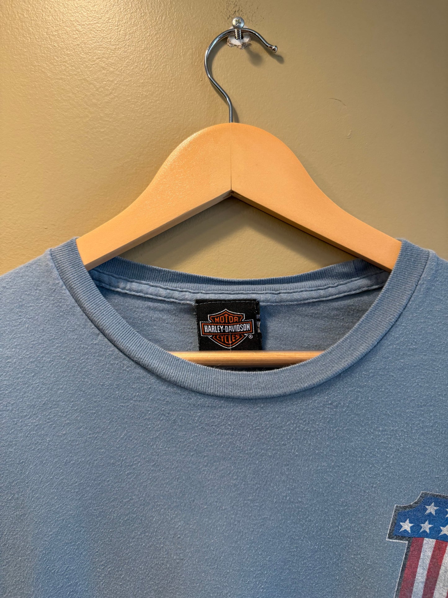 Vintage Harley Davidson Stars & Stripes Canada T-Shirt- L