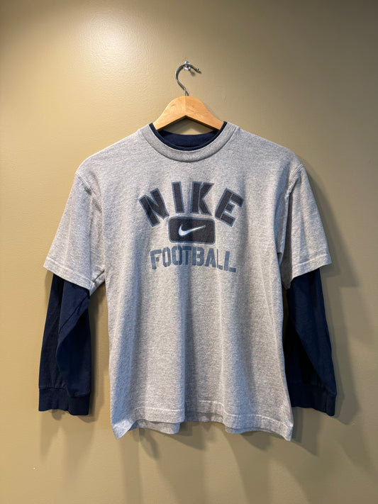 Vintage Nike Football Long Sleeve Baby Tee T-Shirt- S
