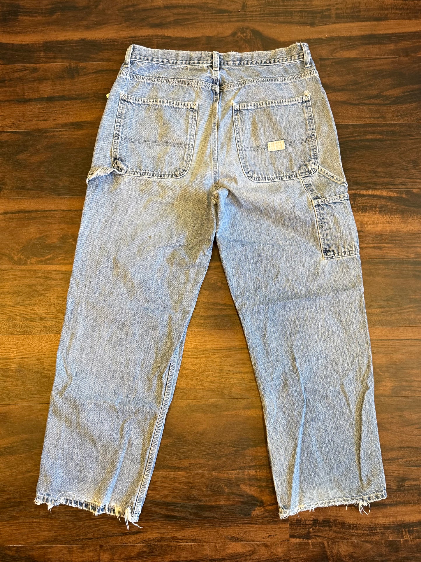 Vintage Gap Carpenter Light Wash Distressed Denim Jeans- 34x30