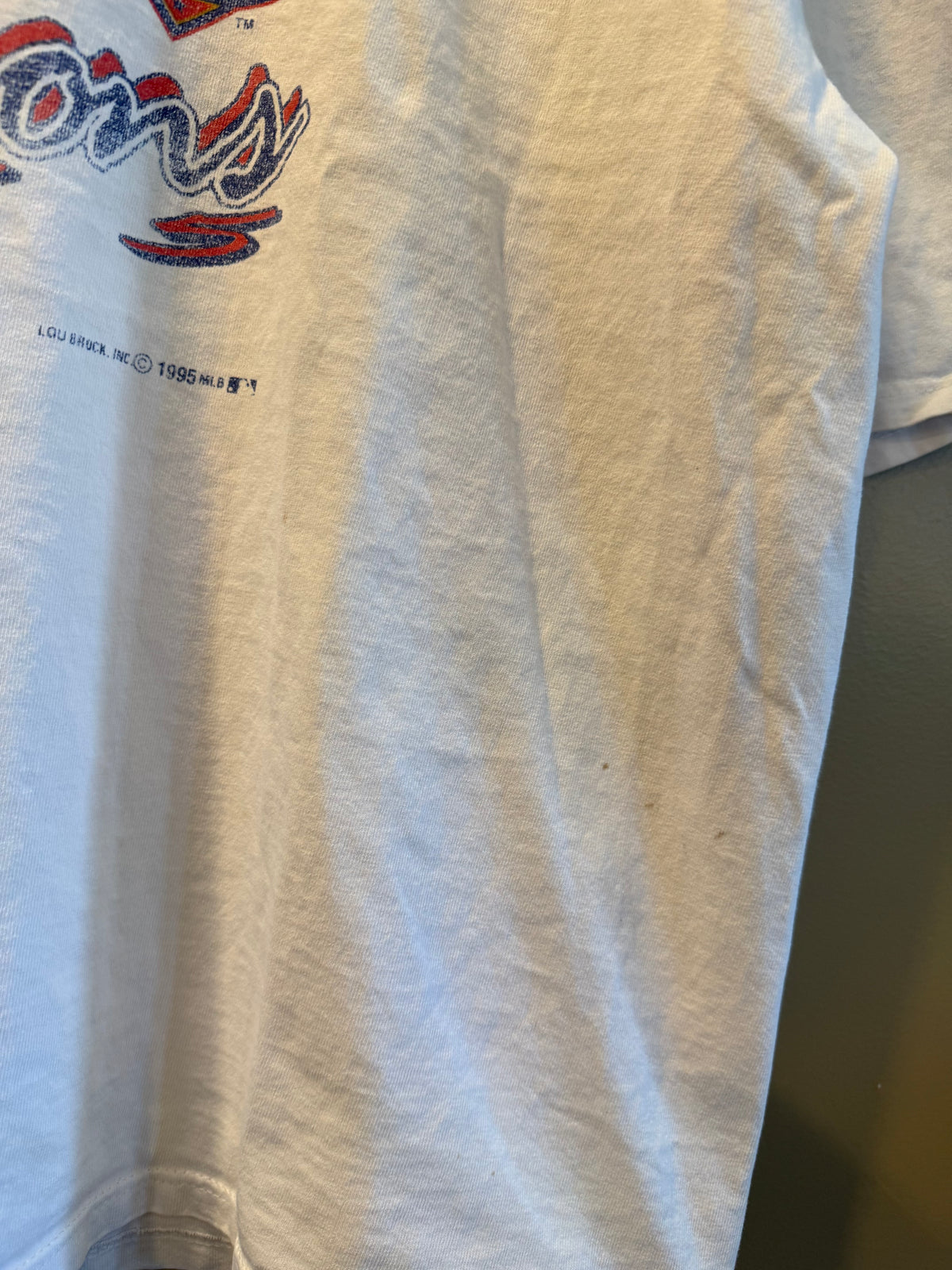 Vintage Cleveland Indians White Central Division Champions T-Shirt- XL/XXL