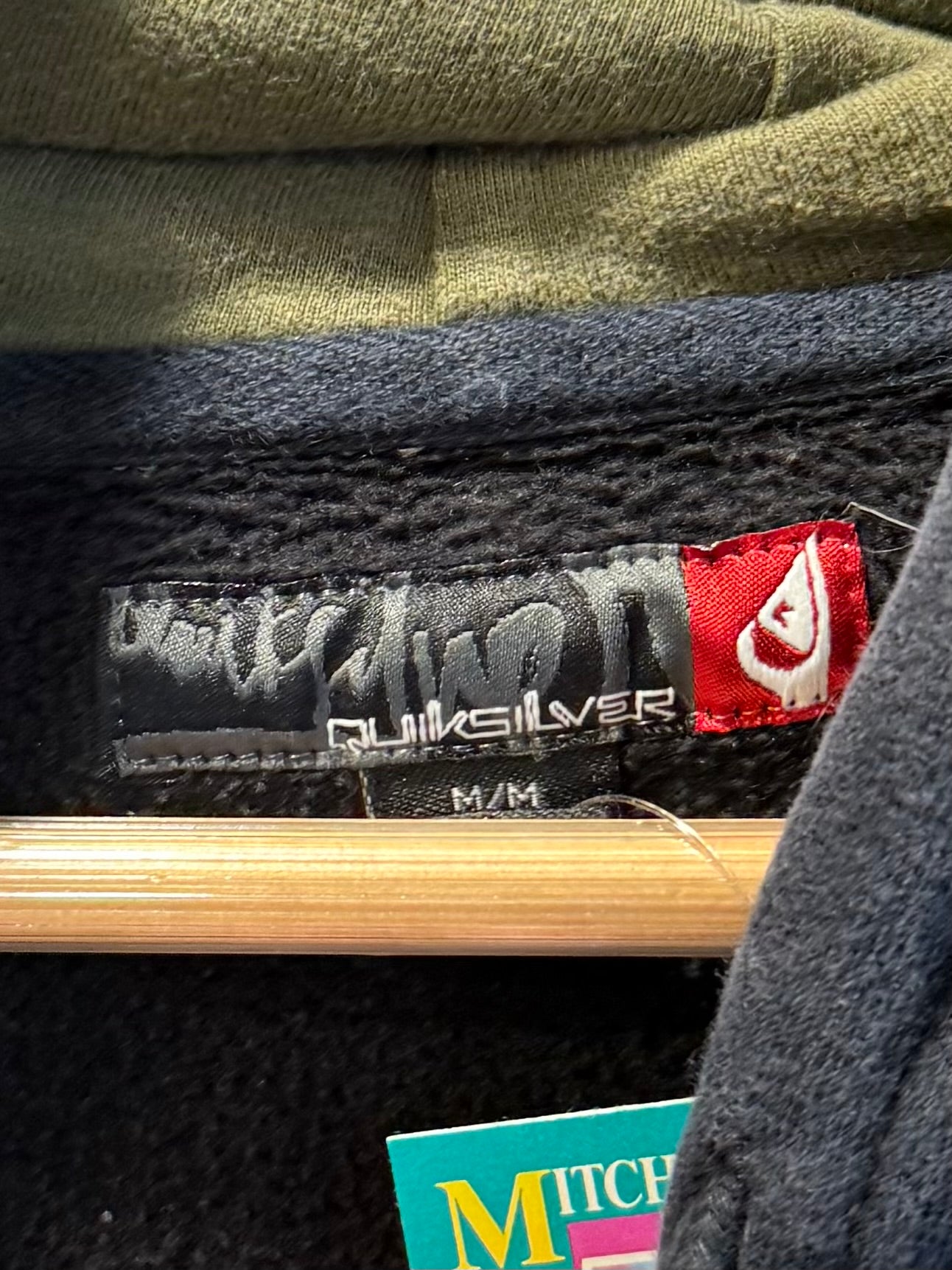 Vintage Quiksilver Black Camouflage Hoodie Sweatshirt- M