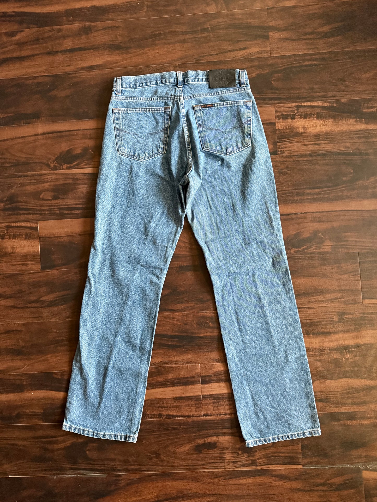 Vintage Harley Davidson Light Wash Denim Jeans- 32x34