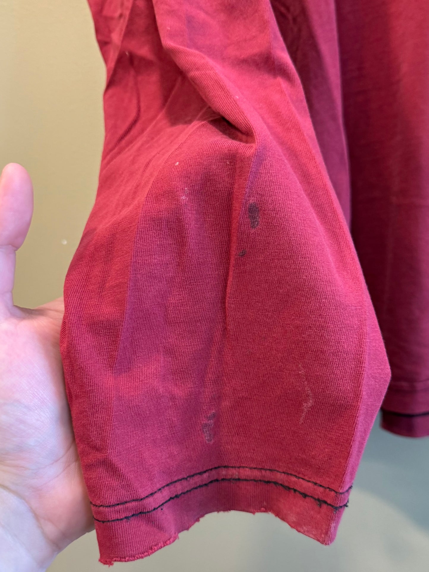 Vintage Old Navy Boston 67 Red Long Sleeve T-Shirt- M