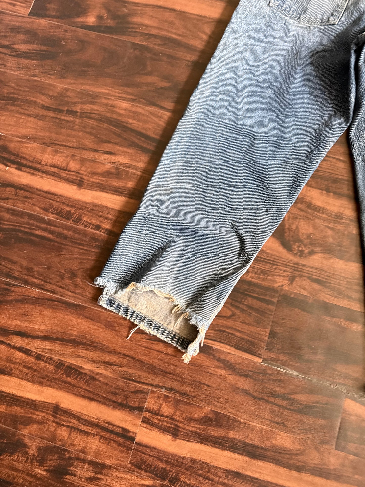 Vintage Y2K South Pole Dark Wash Baggy Distressed Streetwear Denim Jeans- 36x32