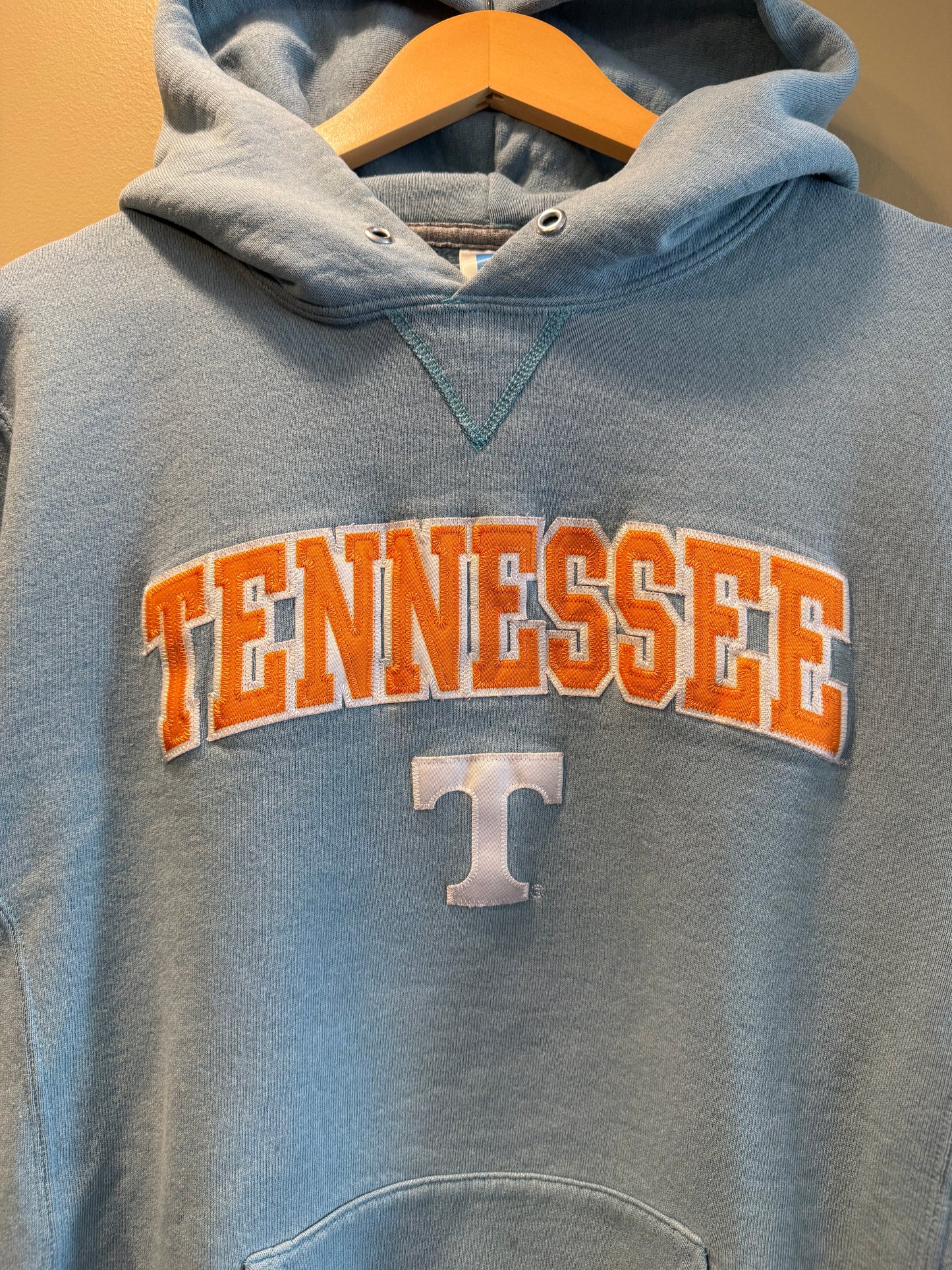 Vintage Russell Athletic University of Tennessee Baby Blue Hoodie Sweatshirt- M