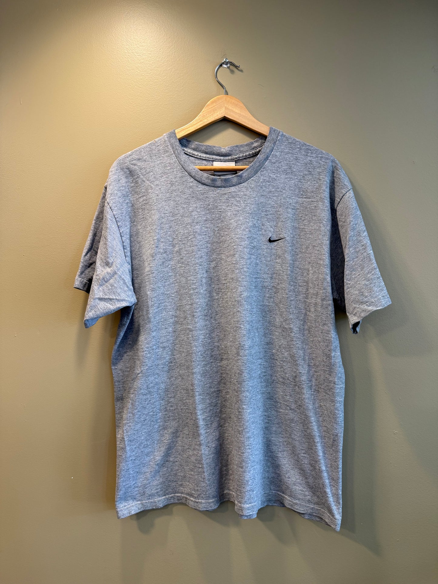 Vintage Nike Gray Swoosh T-Shirt- M