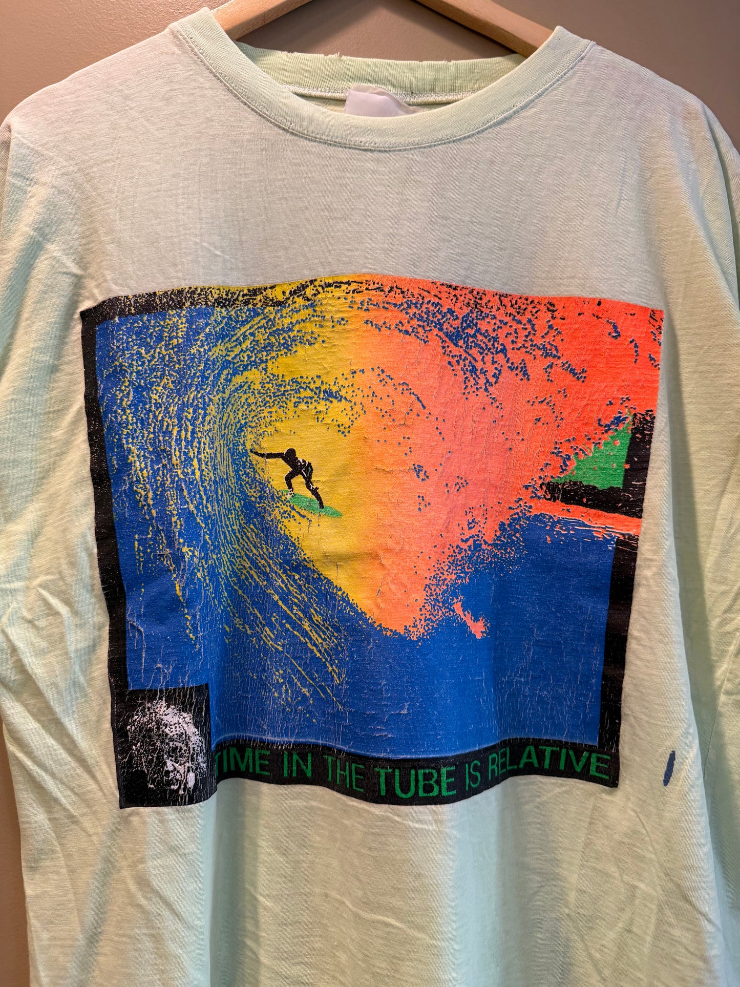 Vintage 80s Ocean Pacific Style Albert Einstein Surfwear T-Shirt- XL