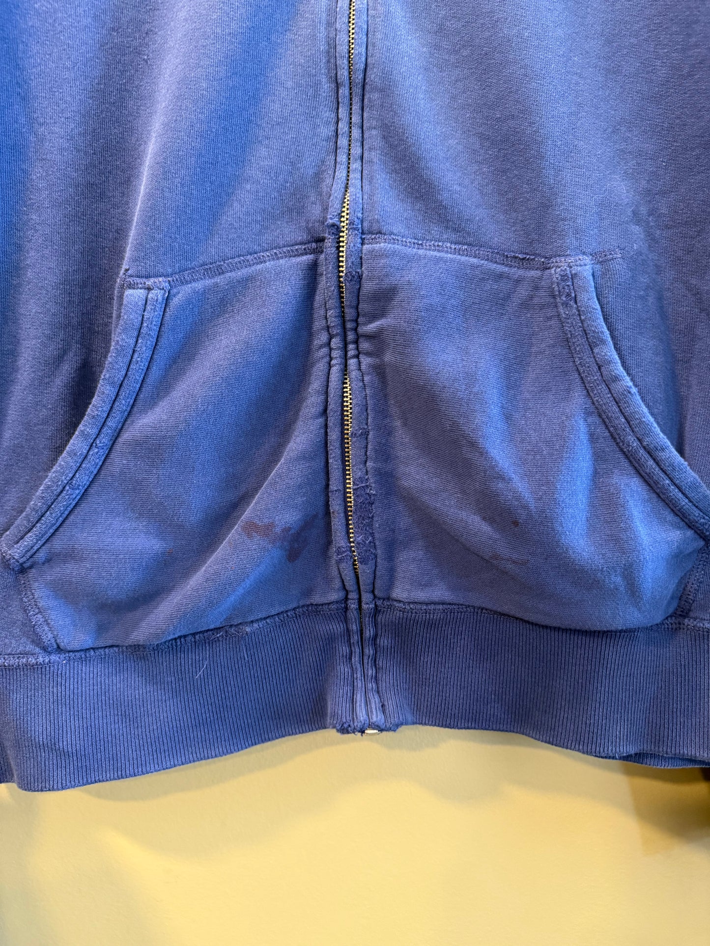 Vintage Polo Ralph Lauren Distressed Blue Hoodie Sweatshirt- XL
