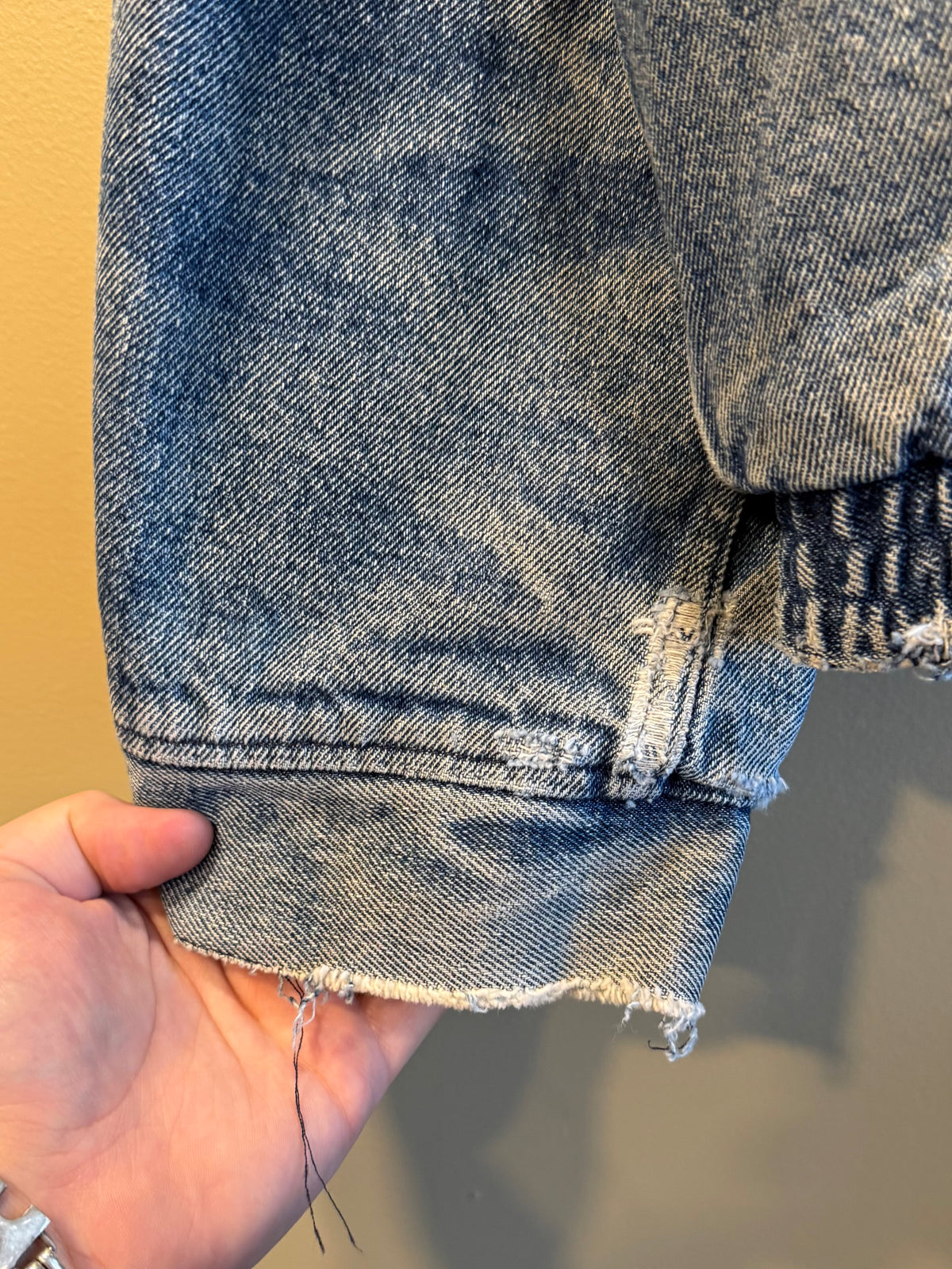 Vintage Levi’s Western Style Sherpa Lined Denim Jacket- XL