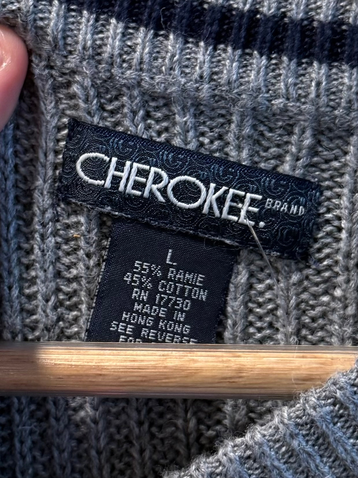 Vintage Cherokee Striped Sweater- L