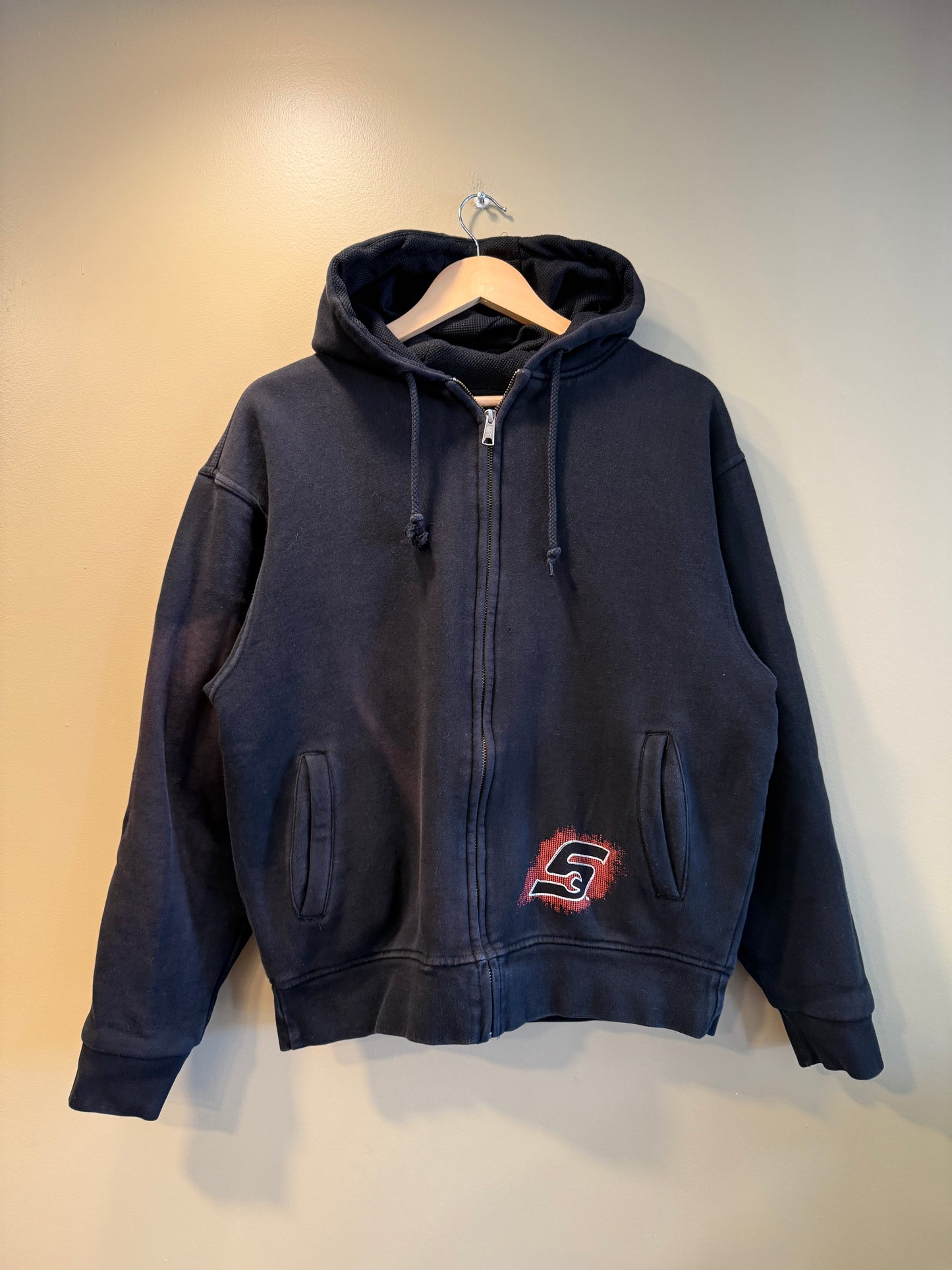 Vintage Y2K Snap On Tools Black Hoodie Sweatshirt- M
