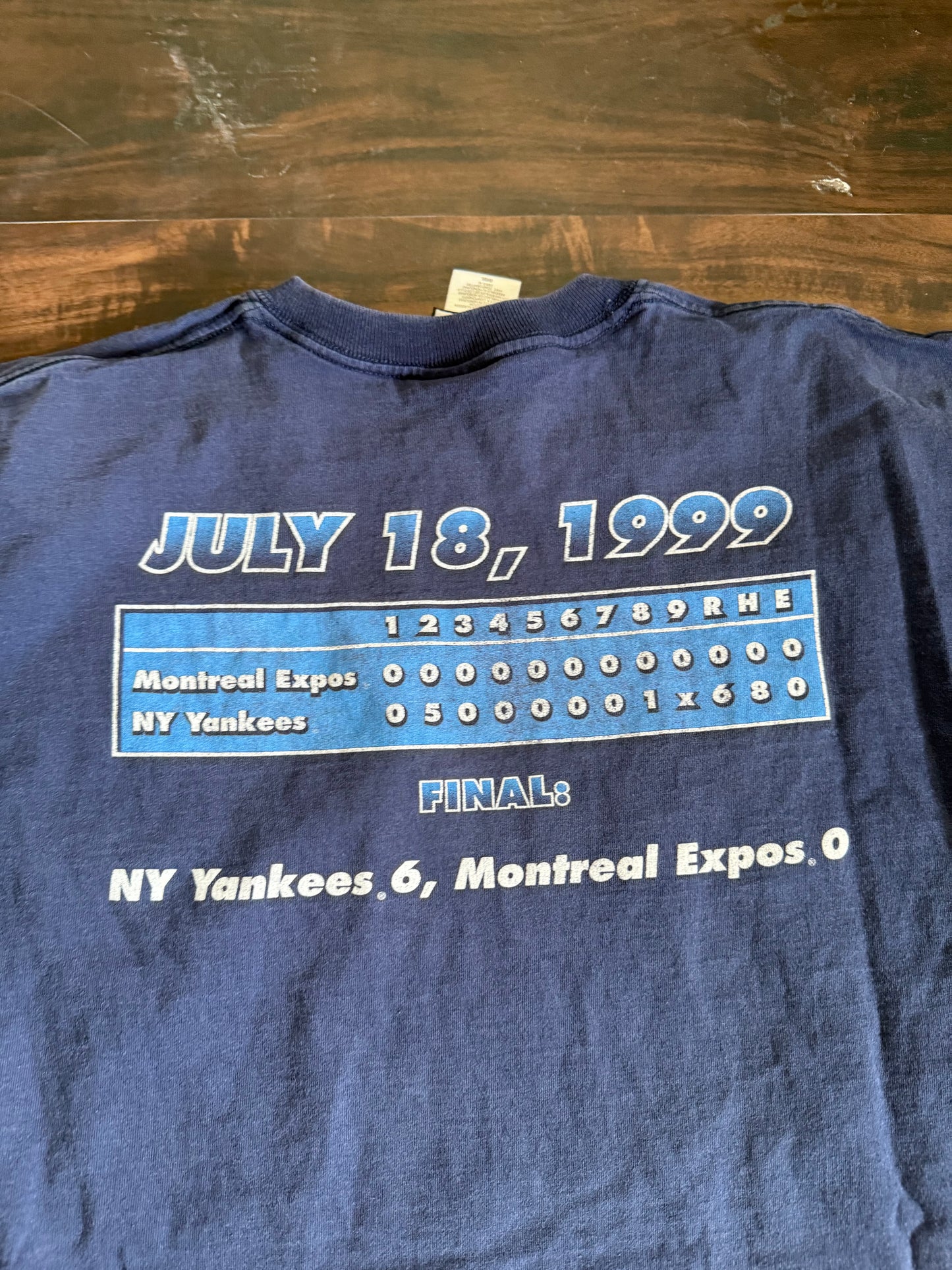 Vintage New York Yankees David Cone Perfect Game T-Shirt- L
