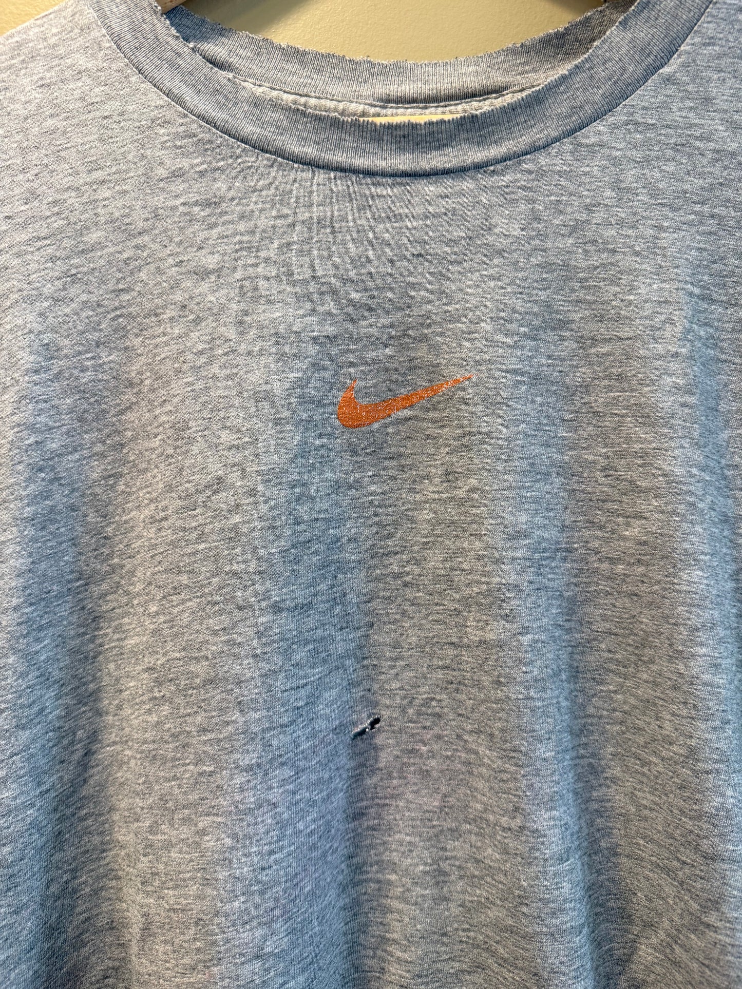 Vintage Nike Air Gray Distressed T-Shirt- XL