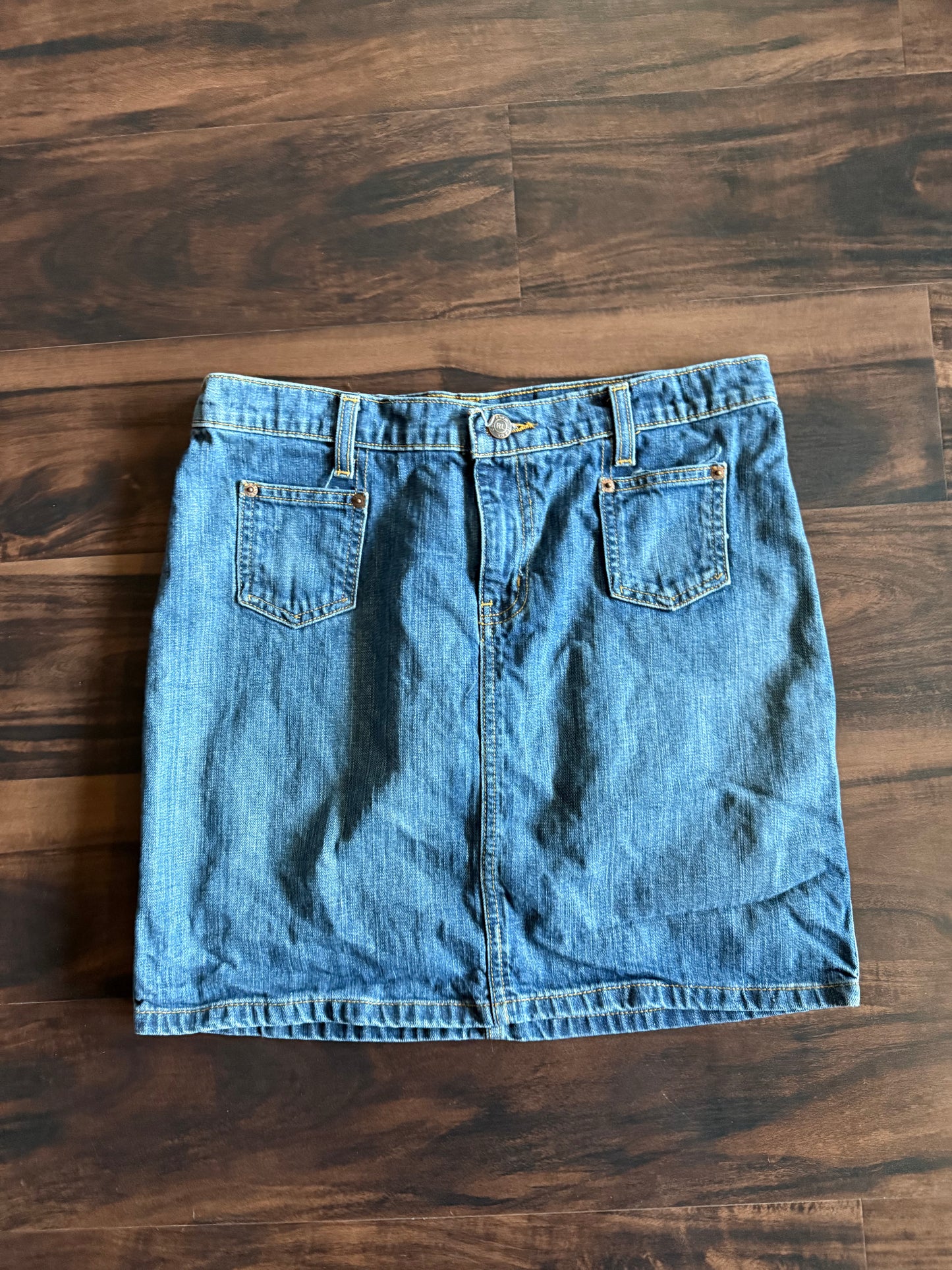 Vintage Polo Jeans Co Denim Skirt- 31