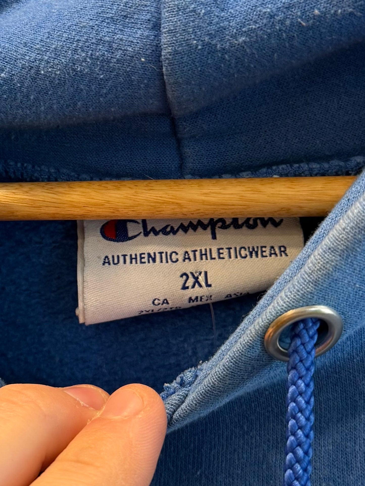 Vintage Baldwin Wallace University Blue Hoodie Sweatshirt- XXL