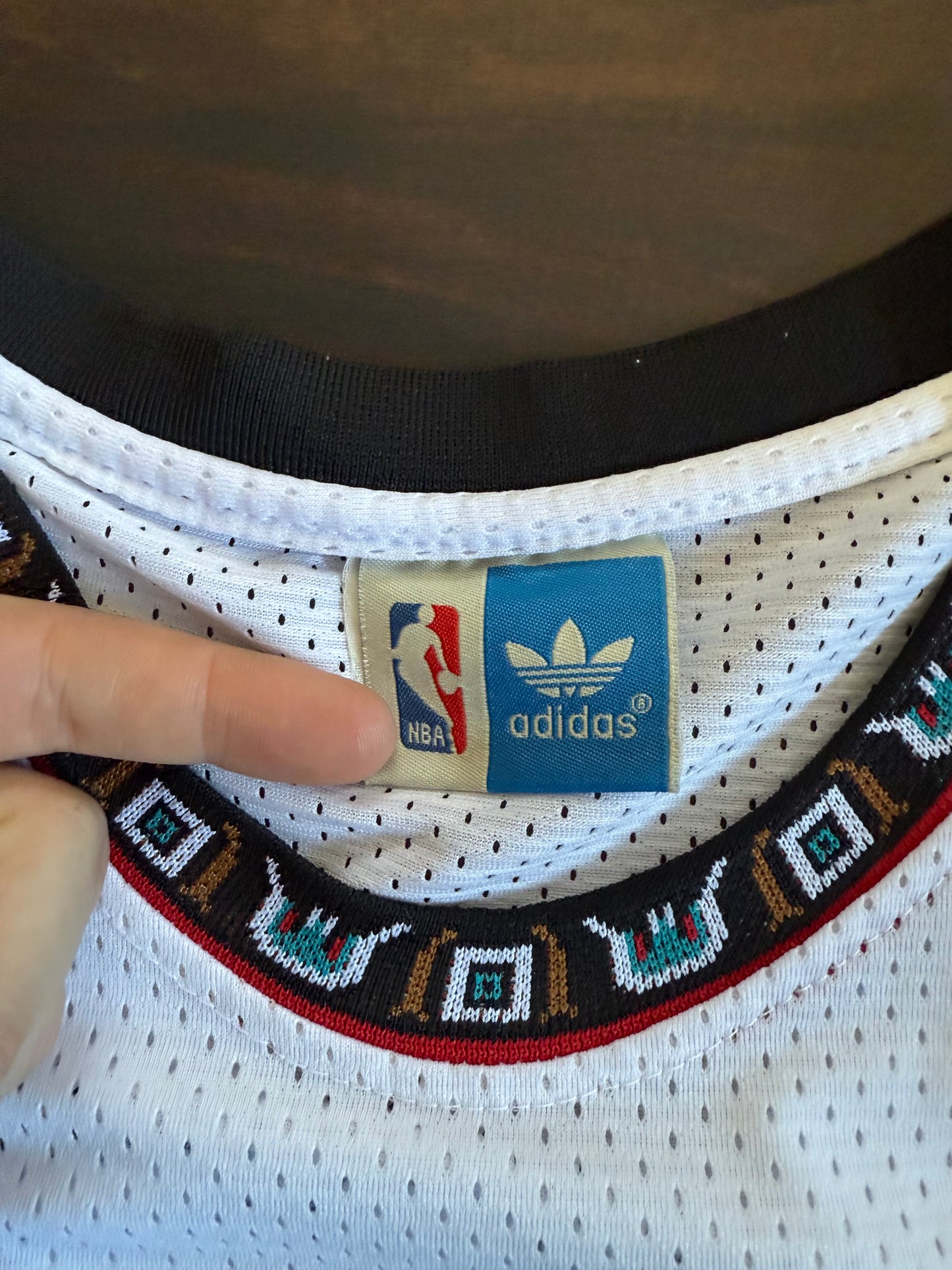 Hardwood Classics Vancouver Grizzlies Mike Bibby White NBA Jersey- S
