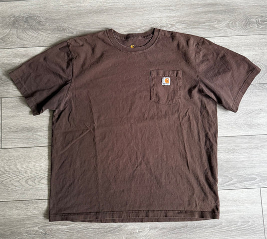 Vintage Carhartt Brown Pocket T-Shirt- XXL
