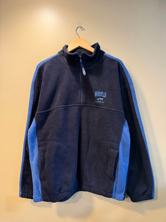 Vintage Whistler Canada Blue Fleece Jacket- XL