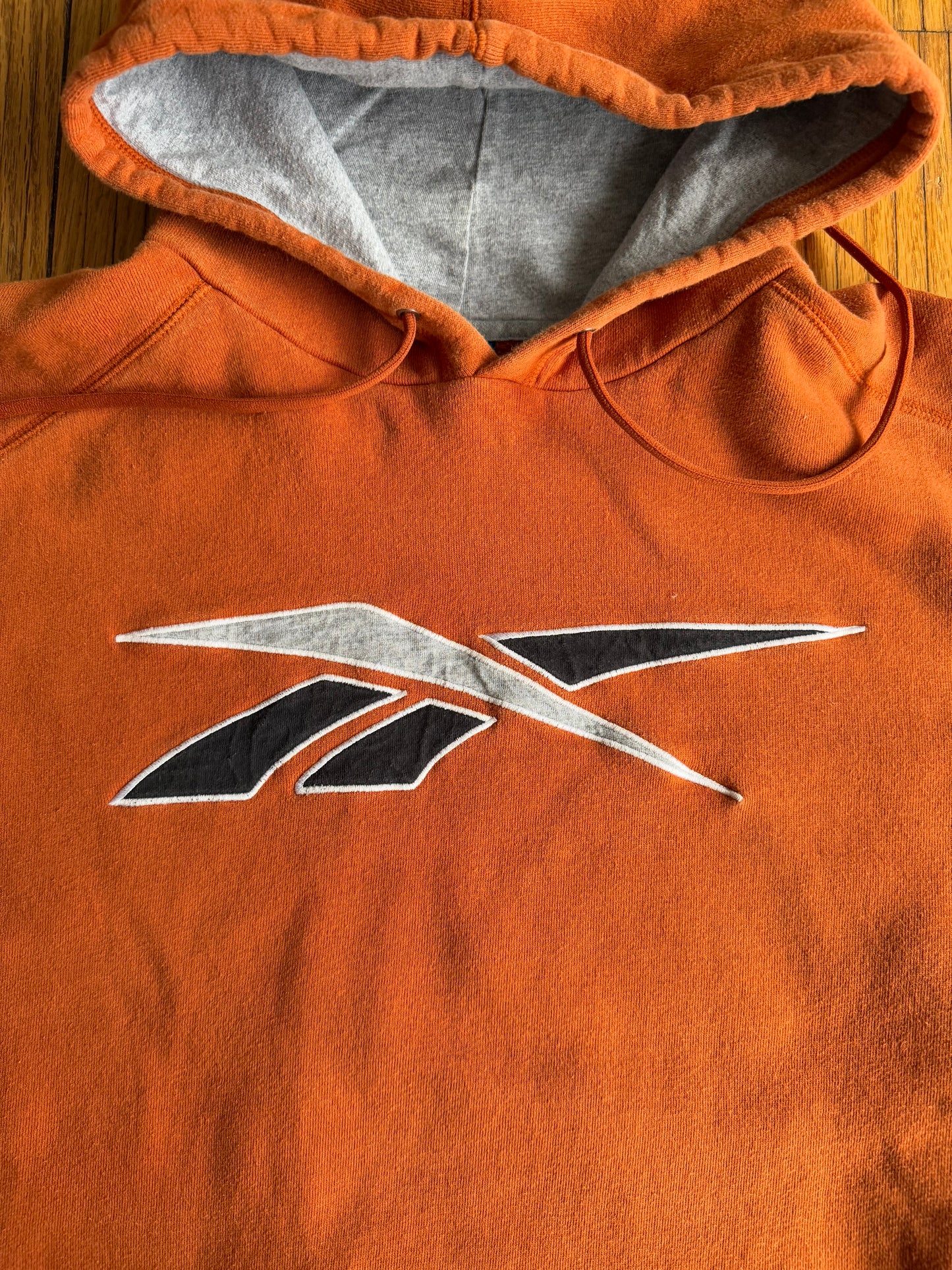 Vintage Reebok Burnt Orange Sweatshirt Hoodie- L