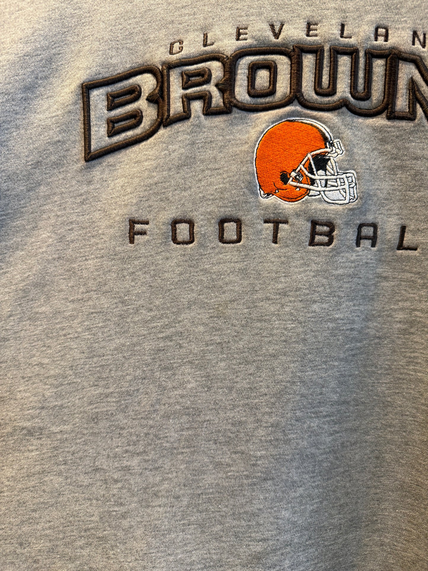 Vintage Cleveland Browns Gray Reebok Embroidered Sweatshirt- XL