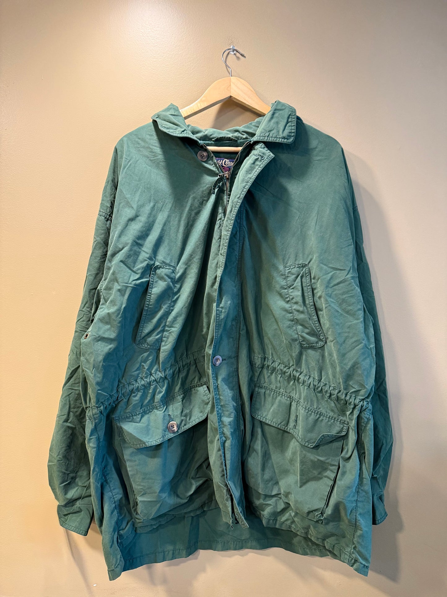 Vintage GAP World Classic Green Jacket- XL