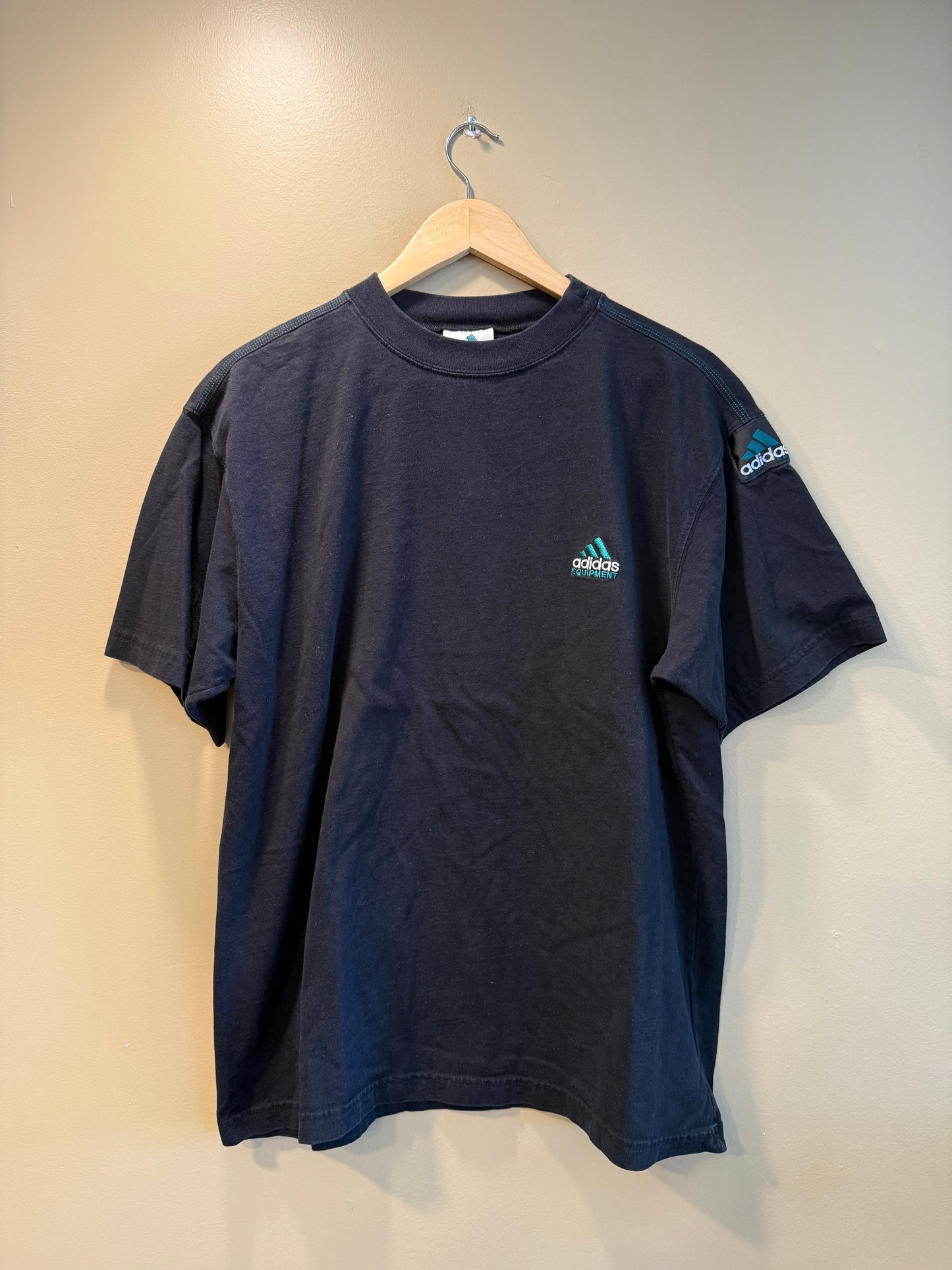 Vintage Adidas Equipment Black T-Shirt- M