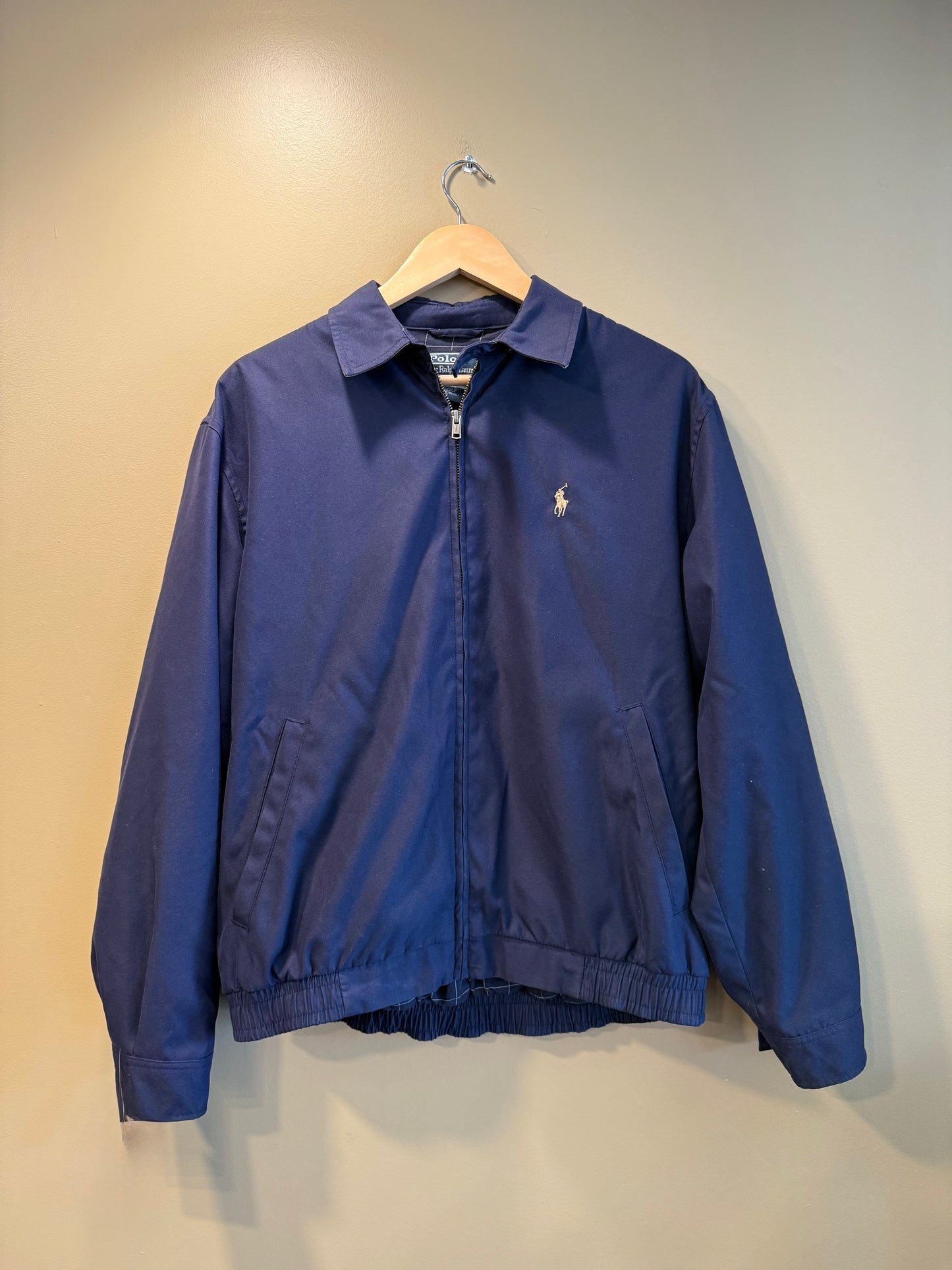 Vintage Polo Ralph Lauren Navy Blue Harrington Jacket- S/M