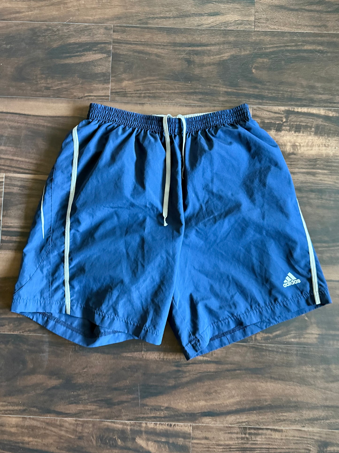 Vintage Adidas Navy Blue Athletic Shorts- 27