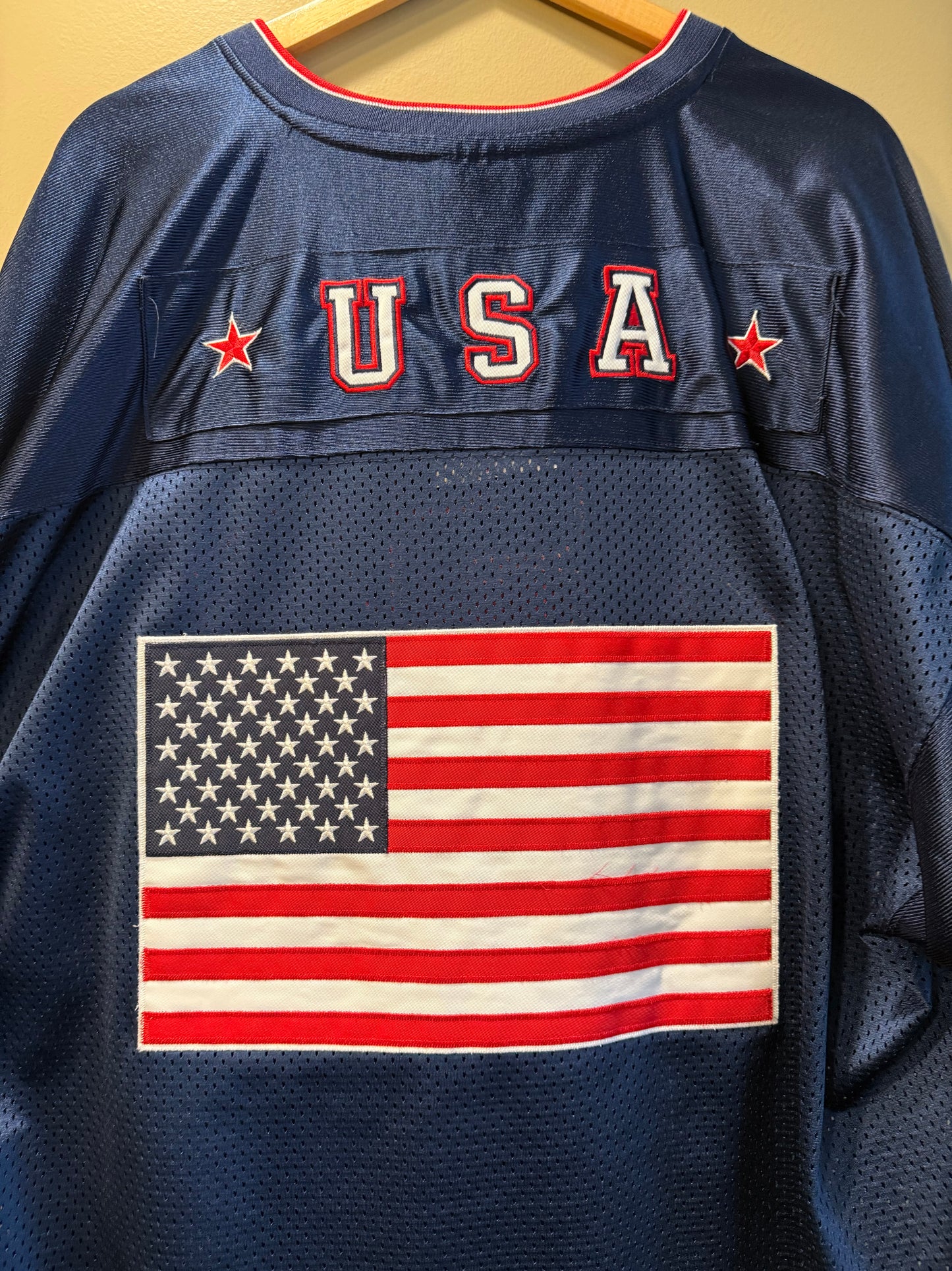 Vintage Y2K USA Football Jersey- XL