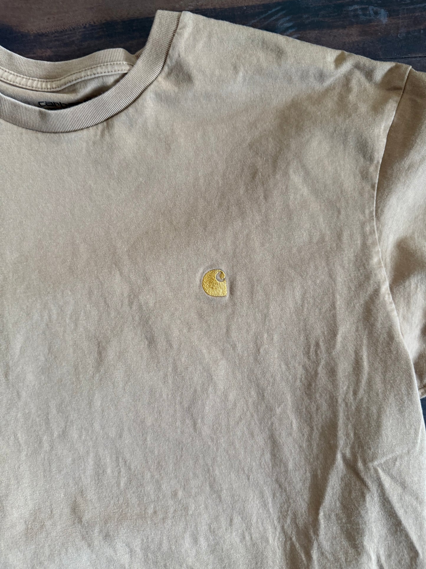 Carhartt Work In Progress Tan Logo T-Shirt- L