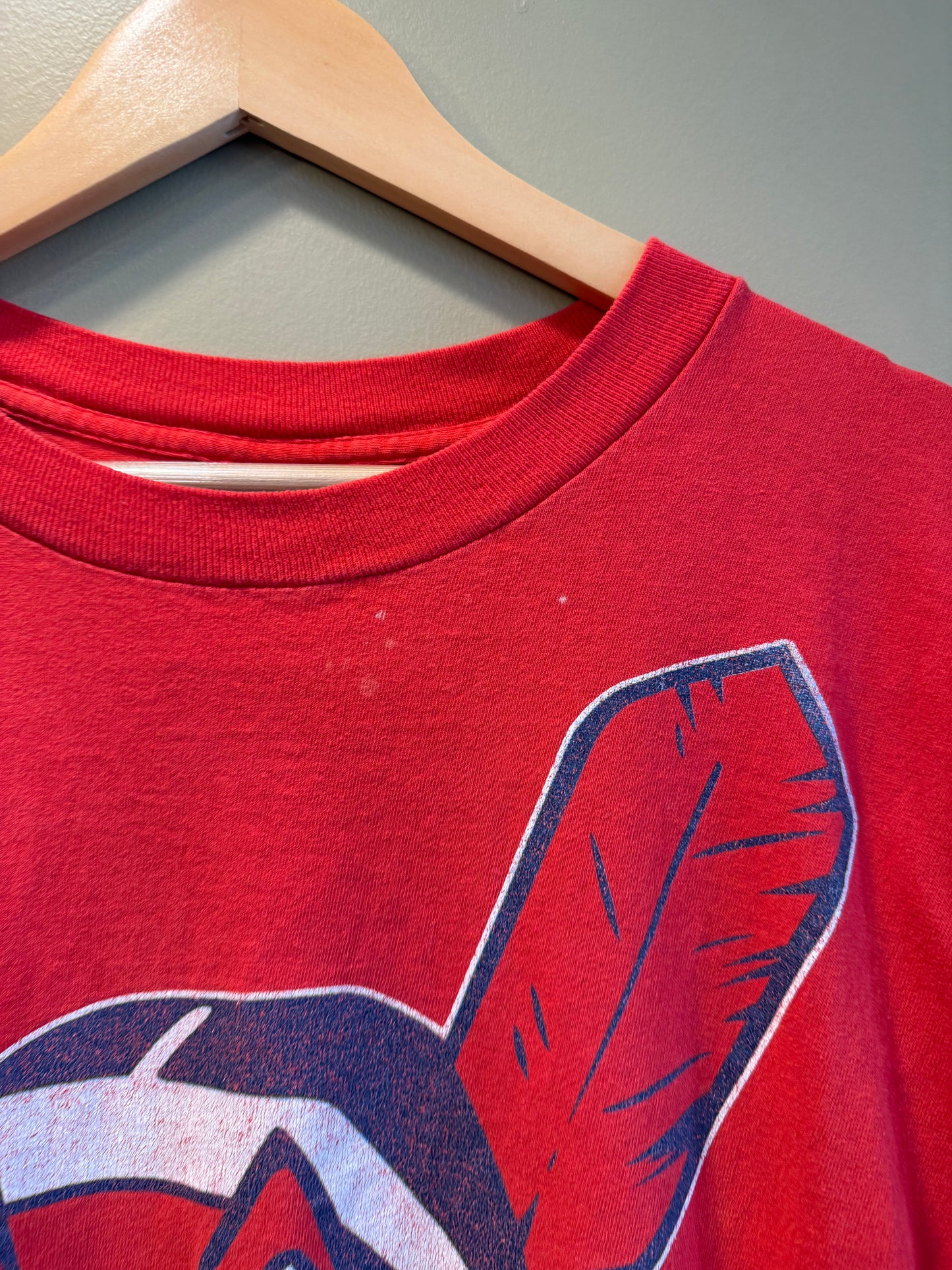 Vintage Cleveland Indians Red Big Chief Wahoo T-Shirt- L