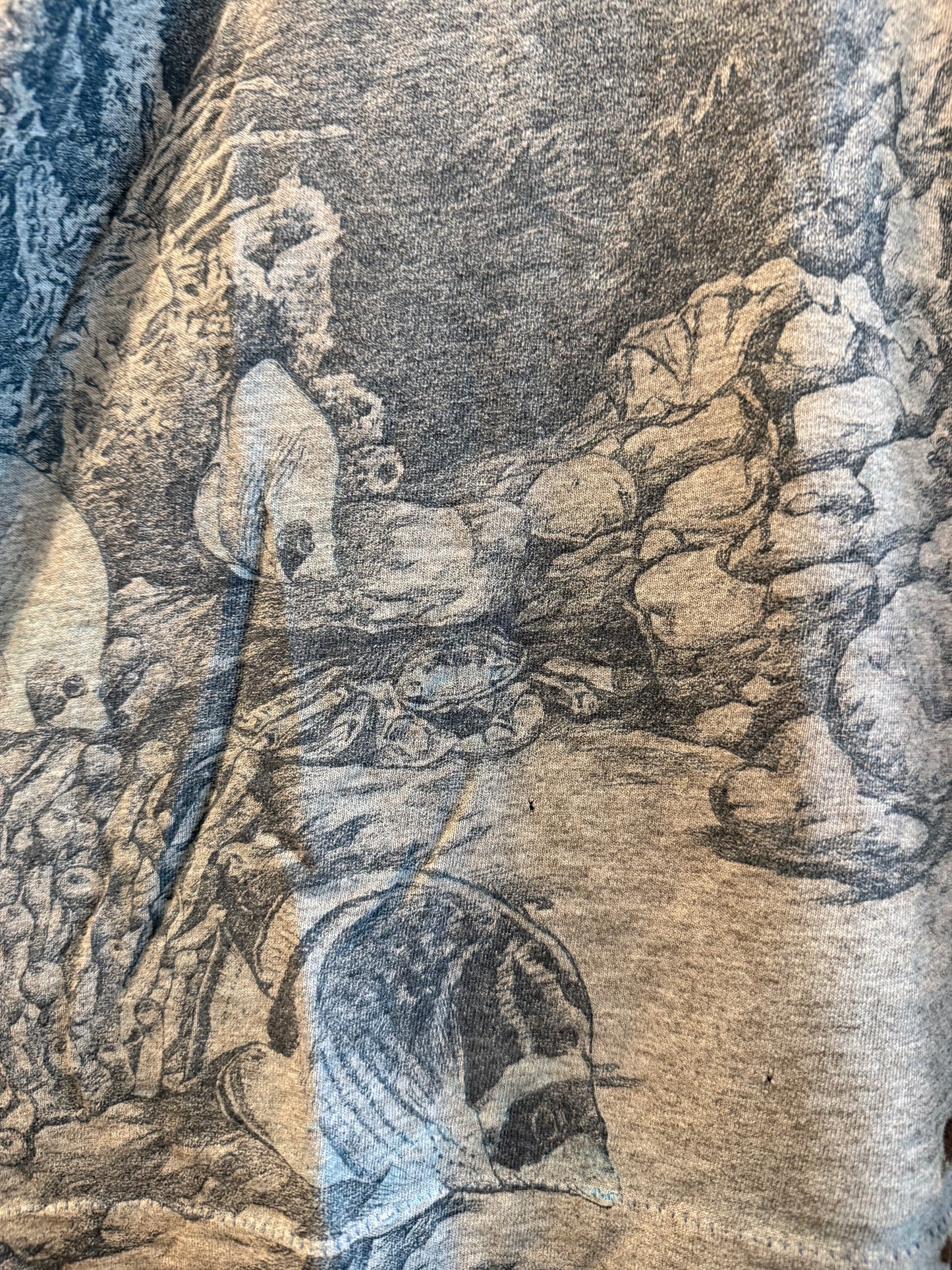 Vintage Dolphins All Over Print Sea T-Shirt- M