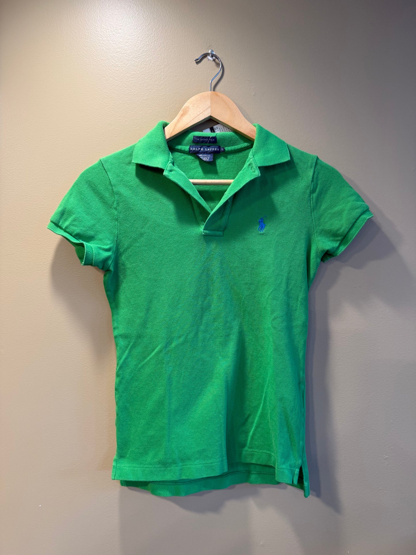 Vintage Y2K Polo Ralph Lauren Women’s Green Polo Shirt- S