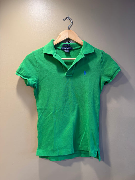 Vintage Y2K Polo Ralph Lauren Women’s Green Polo Shirt- S
