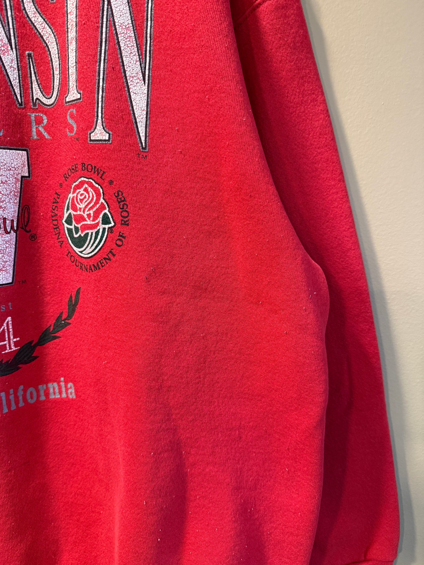 Vintage University of Wisconsin Badgers Rose Bowl Crewneck Sweatshirt- XL