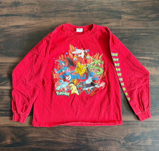 Vintage Pokémon Red Long Sleeve T-Shirt- XS