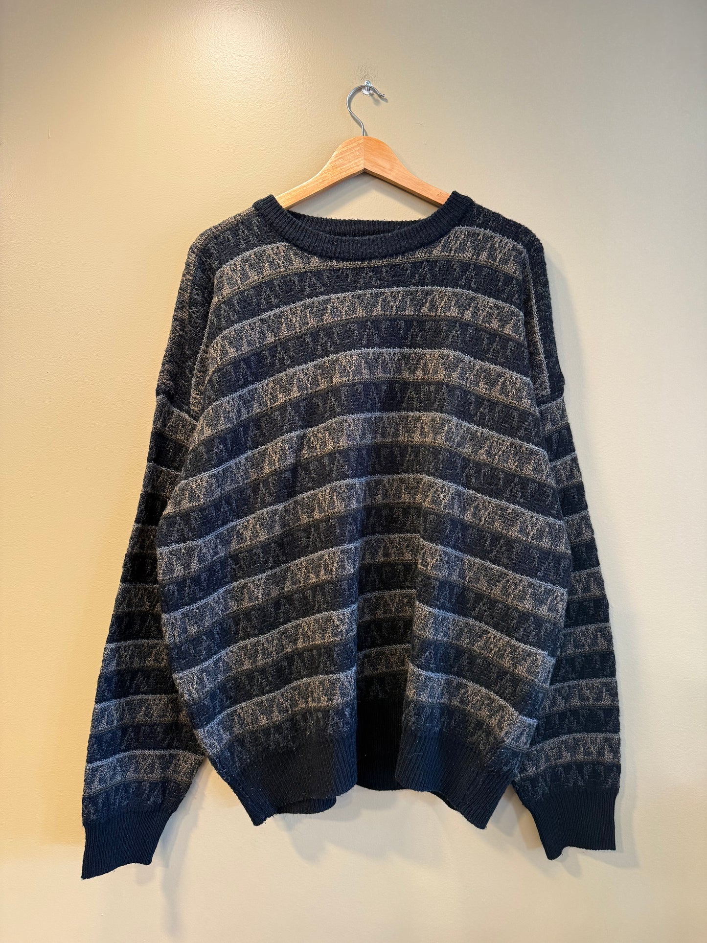 Vintage Jantzen Striped Patterned Sweater- XL